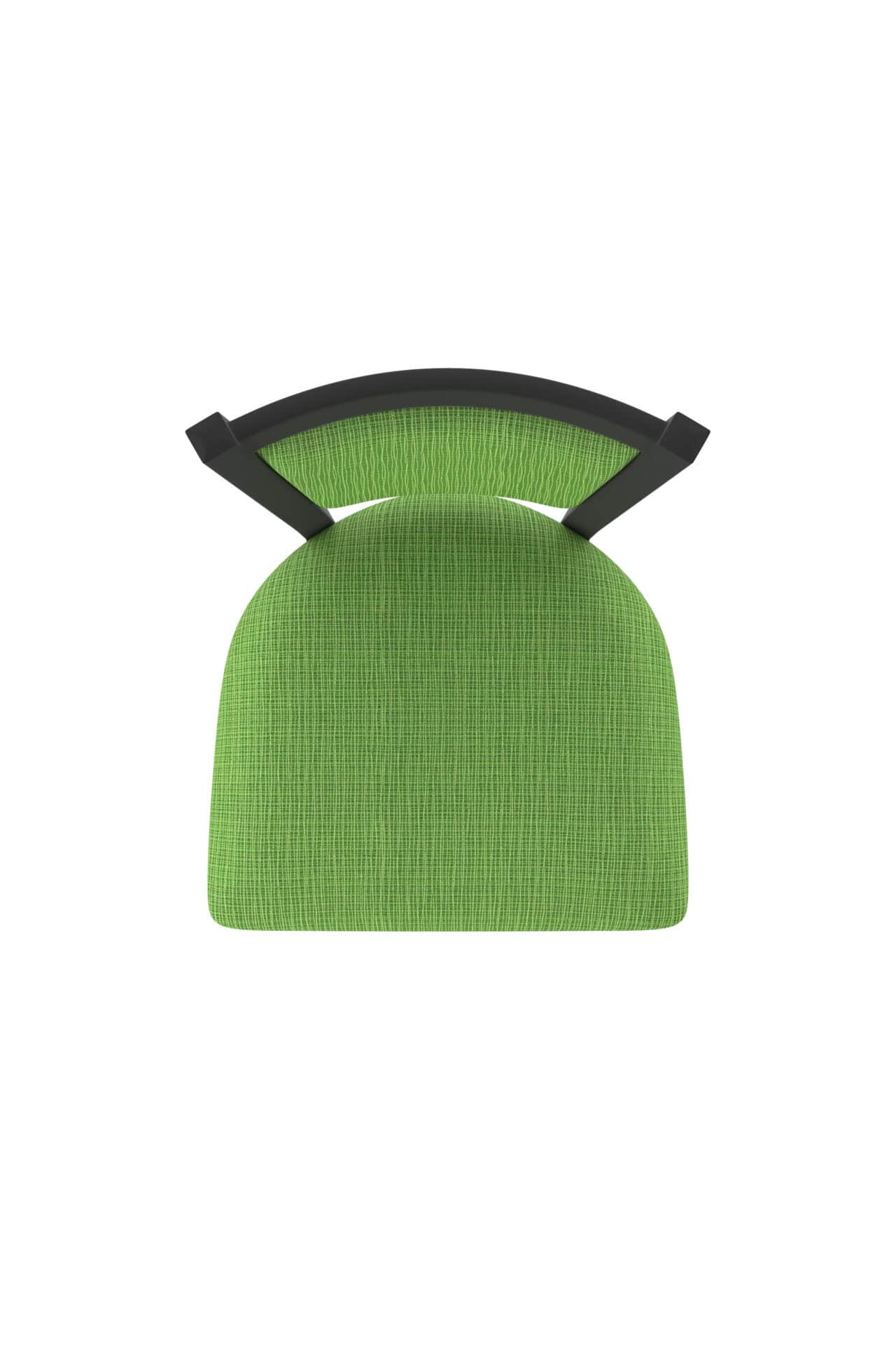 36-Inch Steel Swivel Bar Stool with Black Wrinkle Finish, Graph Parrot 2.5-Inch Cushion Seat, Padded Back, and Single-Ring Base 3 36-Inch Steel Swivel Bar Stool with Black Wrinkle Finish, Graph Parrot 2.5-Inch Cushion Seat, Padded Back, and Single-Ring Base - Image 3