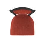 30-Inch Steel Swivel Bar Stool with Black Wrinkle Finish, Graph Poppy 2.5-Inch Cushion Seat, Padded Back, and Single-Ring Base