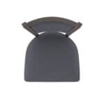 30-Inch Steel Swivel Bar Stool with Bronze Finish, Canter Storm 2.5-Inch Cushion Seat, Padded Back, and Single-Ring Base