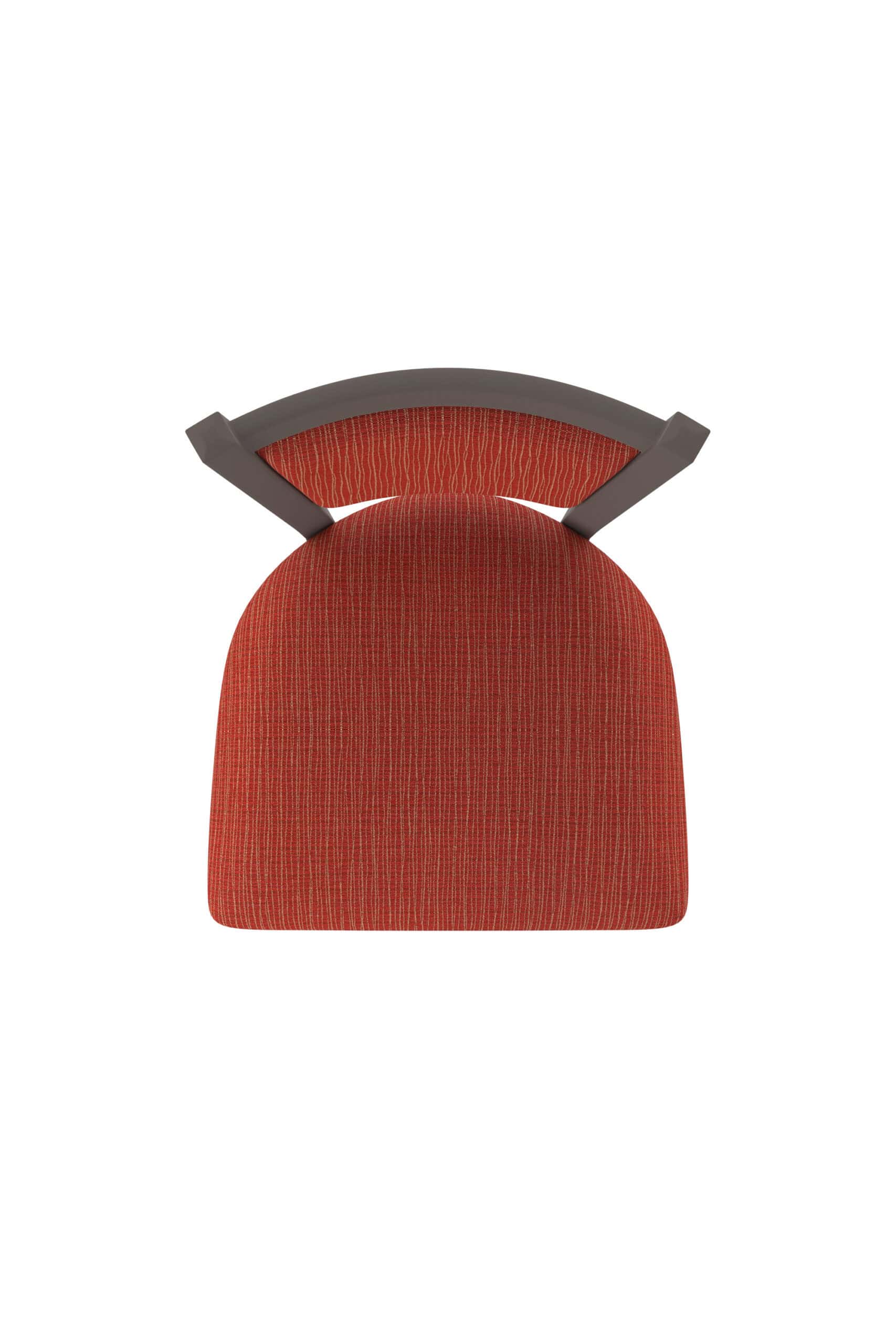 36-Inch Steel Swivel Bar Stool with Bronze Finish, Graph Poppy 2.5-Inch Cushion Seat, Padded Back, and Single-Ring Base 11 36-Inch Steel Swivel Bar Stool with Bronze Finish, Graph Poppy 2.5-Inch Cushion Seat, Padded Back, and Single-Ring Base