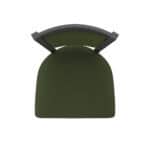 36-Inch Steel Swivel Bar Stool with Pewter Finish, Canter Pine 2.5-Inch Cushion Seat, Padded Back, and Single-Ring Base