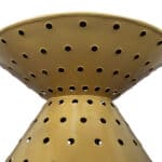 Modern Round Gold Coffee Table with Powder Coated Body