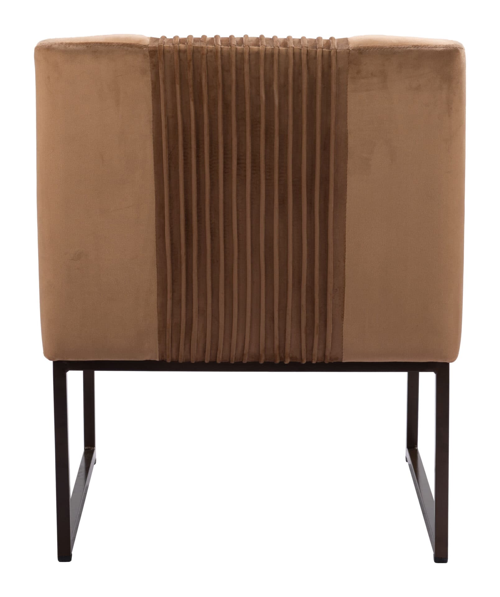 Modern Velvet Accent Chair with Powder Coated Steel Base 5 Modern Velvet Accent Chair with Powder Coated Steel Base - Image 5