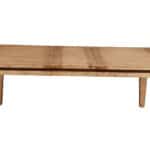 Rustic Farmhouse Acacia Dining Table Iron Brush Antique Natural