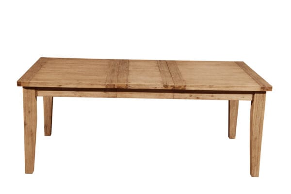 Rustic Farmhouse Acacia Dining Table Iron Brush Antique Natural