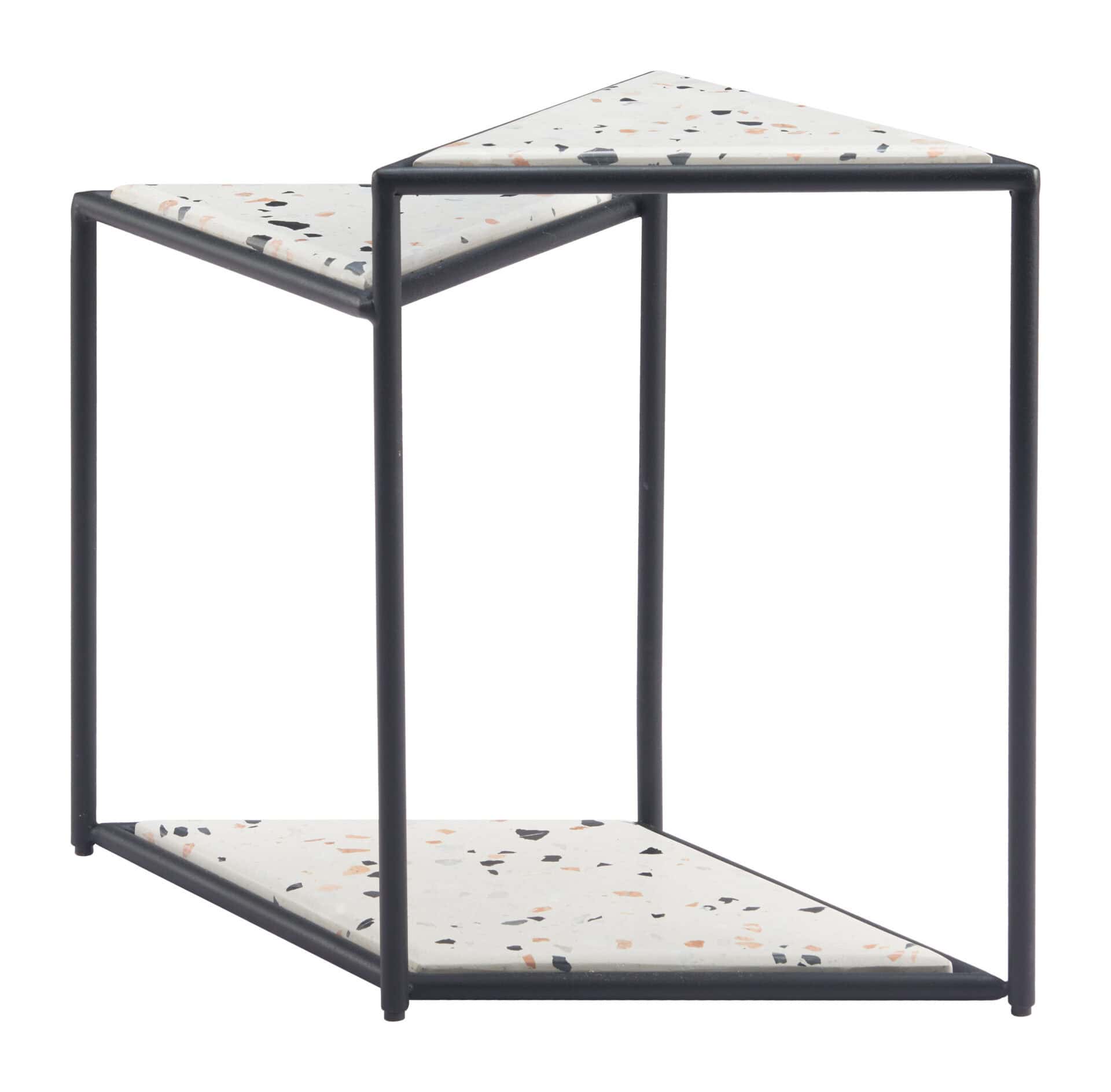 Multicolor Nesting Side Tables with Steel Legs (Set of 3) 4 Multicolor Nesting Side Tables with Steel Legs (Set of 3) - Image 4