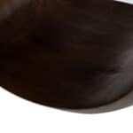 Walnut Mango Wood Round Side Table with Modern Glam Design