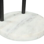 Modern Black and White Side Table with Marble Base 12 Modern Black and White Side Table with Marble Base