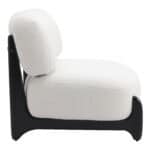 Plush Sherpa Accent Chair with Ash Wood Base 9 Plush Sherpa Accent Chair with Ash Wood Base