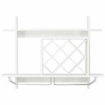 Wall Mounted Wine Rack with Glass Holder and Storage Shelf 13 Wall Mounted Wine Rack with Glass Holder and Storage Shelf