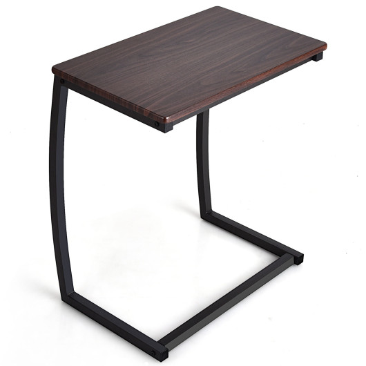 Industrial C Shaped Side Table with Steel Frame and MDF 5 Industrial C Shaped Side Table with Steel Frame and MDF - Image 5