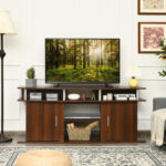 70 Inch TV Stand with Cabinets and Shelves for Storage 15 70 Inch TV Stand with Cabinets and Shelves for Storage
