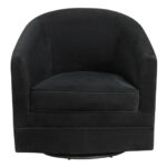 Velvet Swivel Barrel Accent Chair with Metal Base for Living Room 13 Velvet Swivel Barrel Accent Chair with Metal Base for Living Room