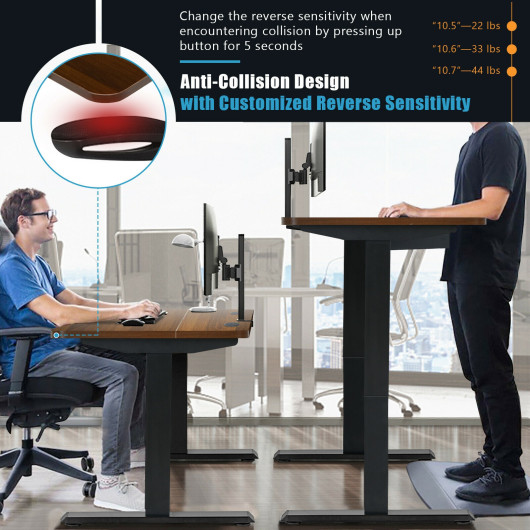 Electric Height Adjustable Sit to Stand Desk with USB Port 5 Electric Height Adjustable Sit to Stand Desk with USB Port - Image 5