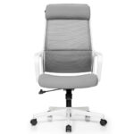Heated Adjustable Mesh Office Chair with Lumbar and Headrest Support