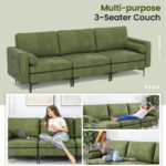 Modular L-Shaped Sectional Sofa with Storage and USB Ports