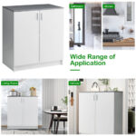 Modern Storage Sideboard Cabinet with Shelves and Doors
