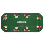 Foldable 79 Inch 8-Player Poker Table Top with Cup Holders 10 Foldable 79 Inch 8-Player Poker Table Top with Cup Holders