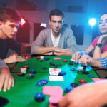 8 Player Foldable Poker Table with Cup Holders and Armrests 15 8 Player Foldable Poker Table with Cup Holders and Armrests