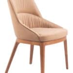 Tan Dining Chair with Wood Legs and Durable Fabric (Set of 2) 8 Tan Dining Chair with Wood Legs and Durable Fabric (Set of 2)