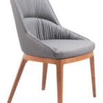 Slate Gray Dining Chairs with Ash Wood Legs (Set of 2) 8 Slate Gray Dining Chairs with Ash Wood Legs (Set of 2)