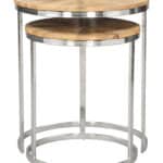 Natural Acacia Wood Coffee and Side Table Set (Set of 2) 12 Natural Acacia Wood Coffee and Side Table Set (Set of 2)
