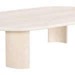 Natural White-Washed Acacia Round Coffee Table with Sleek Modern Design 10 Natural White-Washed Acacia Round Coffee Table with Sleek Modern Design