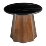 Marble Top Black and Brown Acacia Wood Accent Table 10 Marble Top Black and Brown Acacia Wood Accent Table
