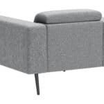 Comfy Dark Gray Armchair with Wood Legs and Polyester Fabric 16 Comfy Dark Gray Armchair with Wood Legs and Polyester Fabric