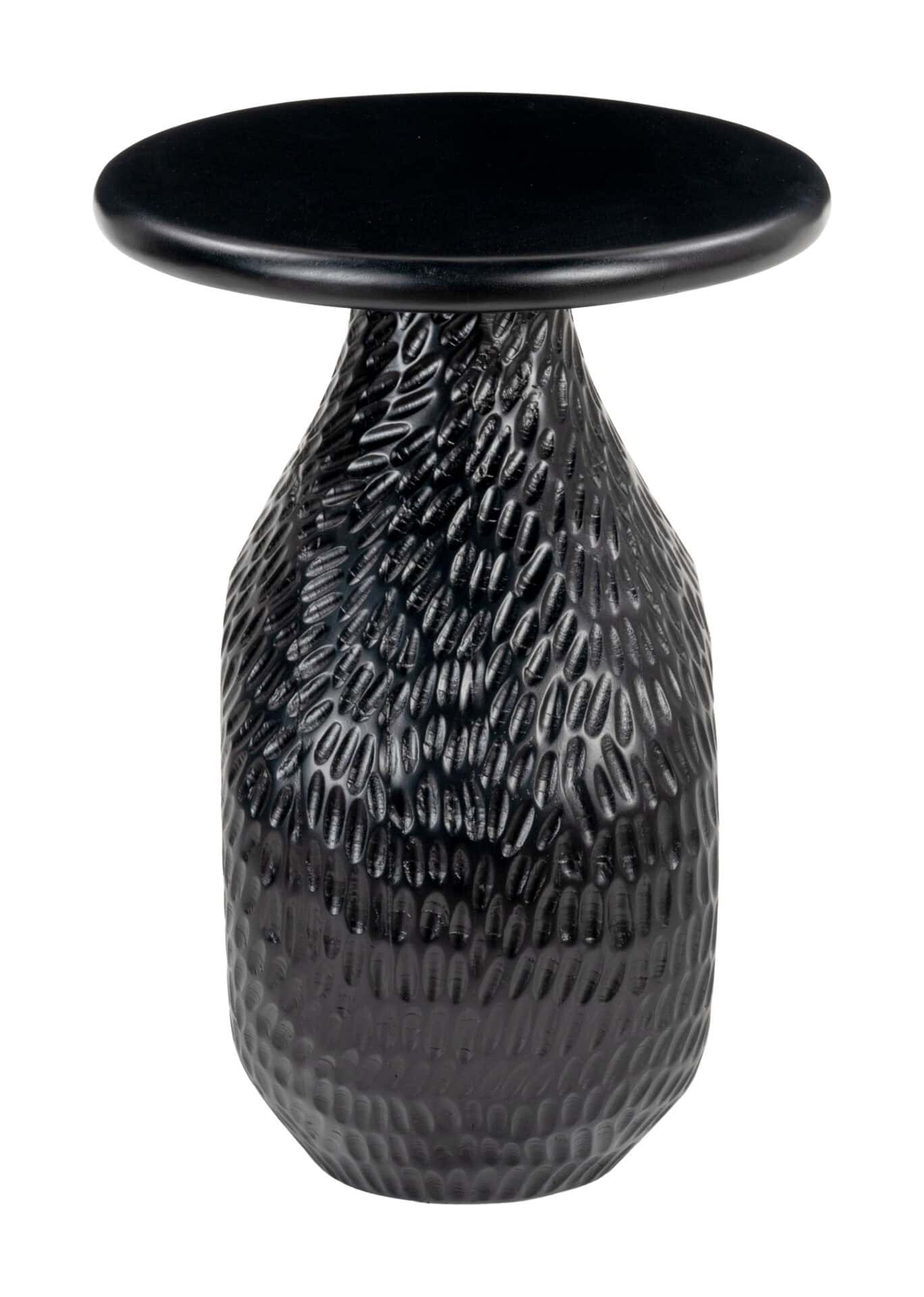 Black Mango Wood Side Table with Rubber Feet for Scratch Protection 2 Black Mango Wood Side Table with Rubber Feet for Scratch Protection - Image 2