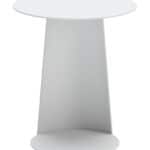 White Weather Resistant Aluminum Outdoor Side Table