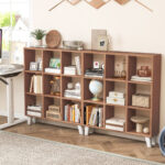 9-Cube Storage Shelf with Removable Shelves and Raised Feet