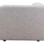 Modular Gray Corner Chair with Durable Poly Linen Upholstery 17 Modular Gray Corner Chair with Durable Poly Linen Upholstery