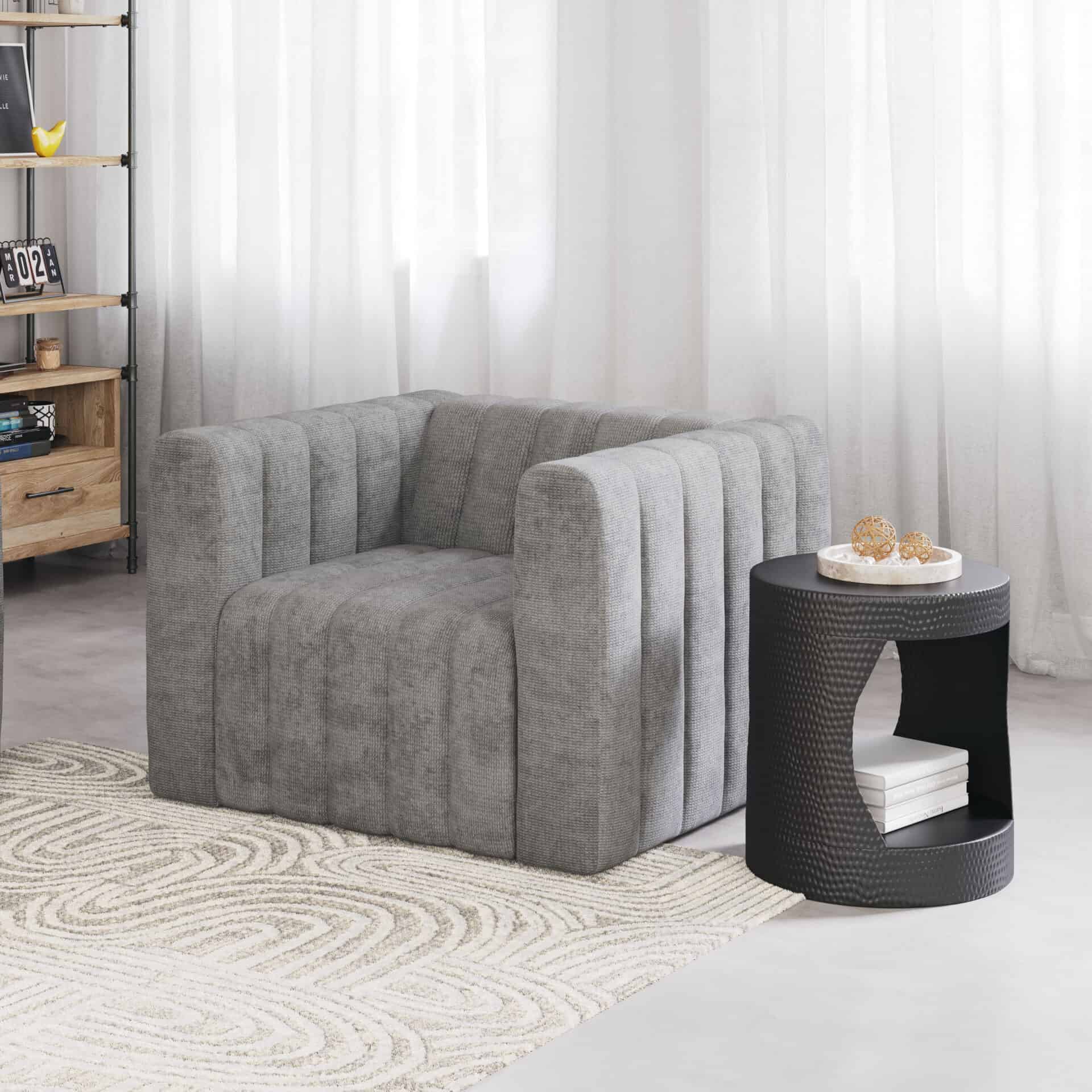 Modern Granite Armchair with Durable Easy-Clean Fabric 1 Modern Granite Armchair with Durable Easy-Clean Fabric