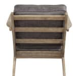 Modern Grey Faux Leather Lounge Chair with Rubberwood Frame 13 Modern Grey Faux Leather Lounge Chair with Rubberwood Frame