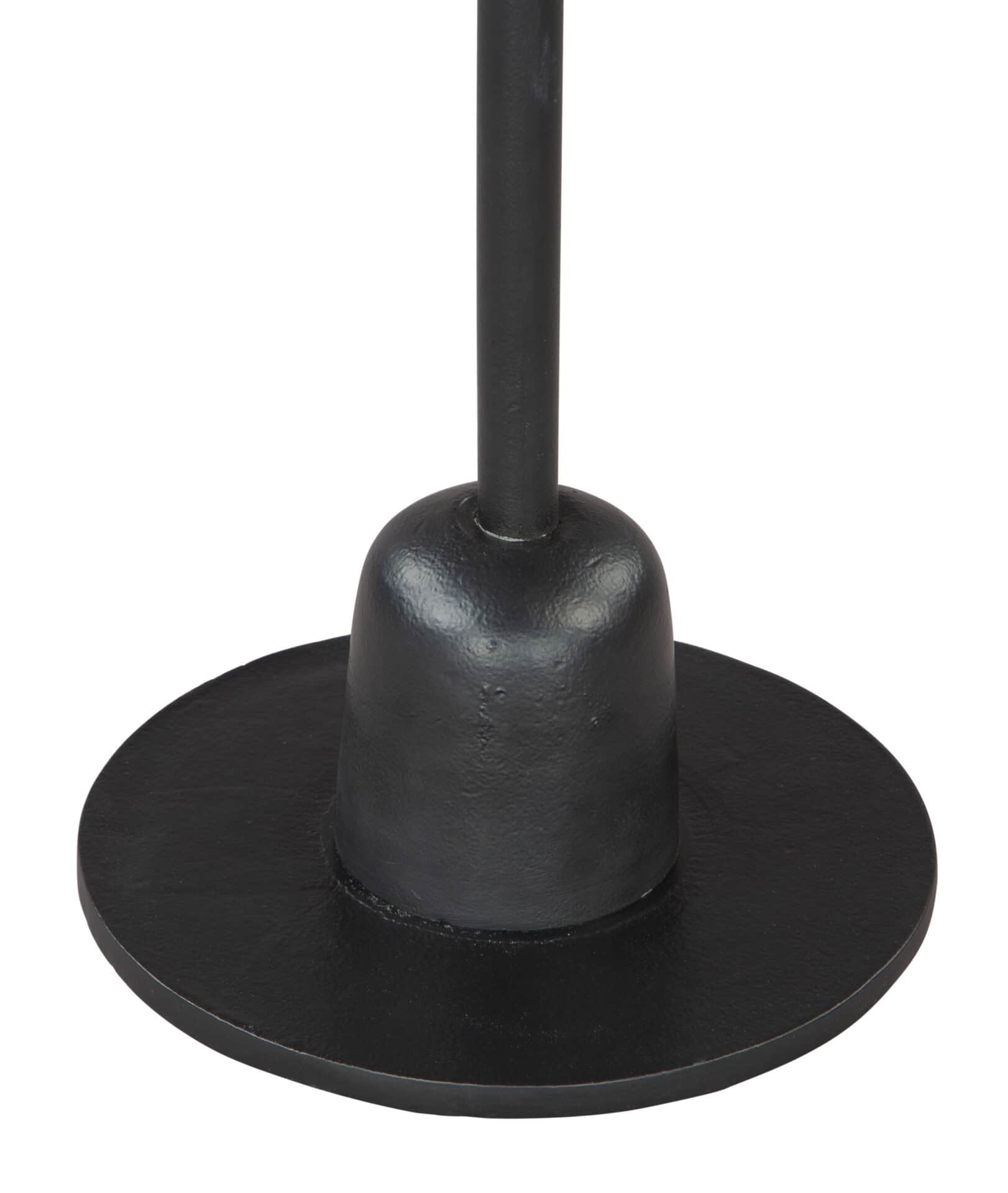 White Marble Top Side Table with Black Cast Aluminum Base 6 White Marble Top Side Table with Black Cast Aluminum Base - Image 6