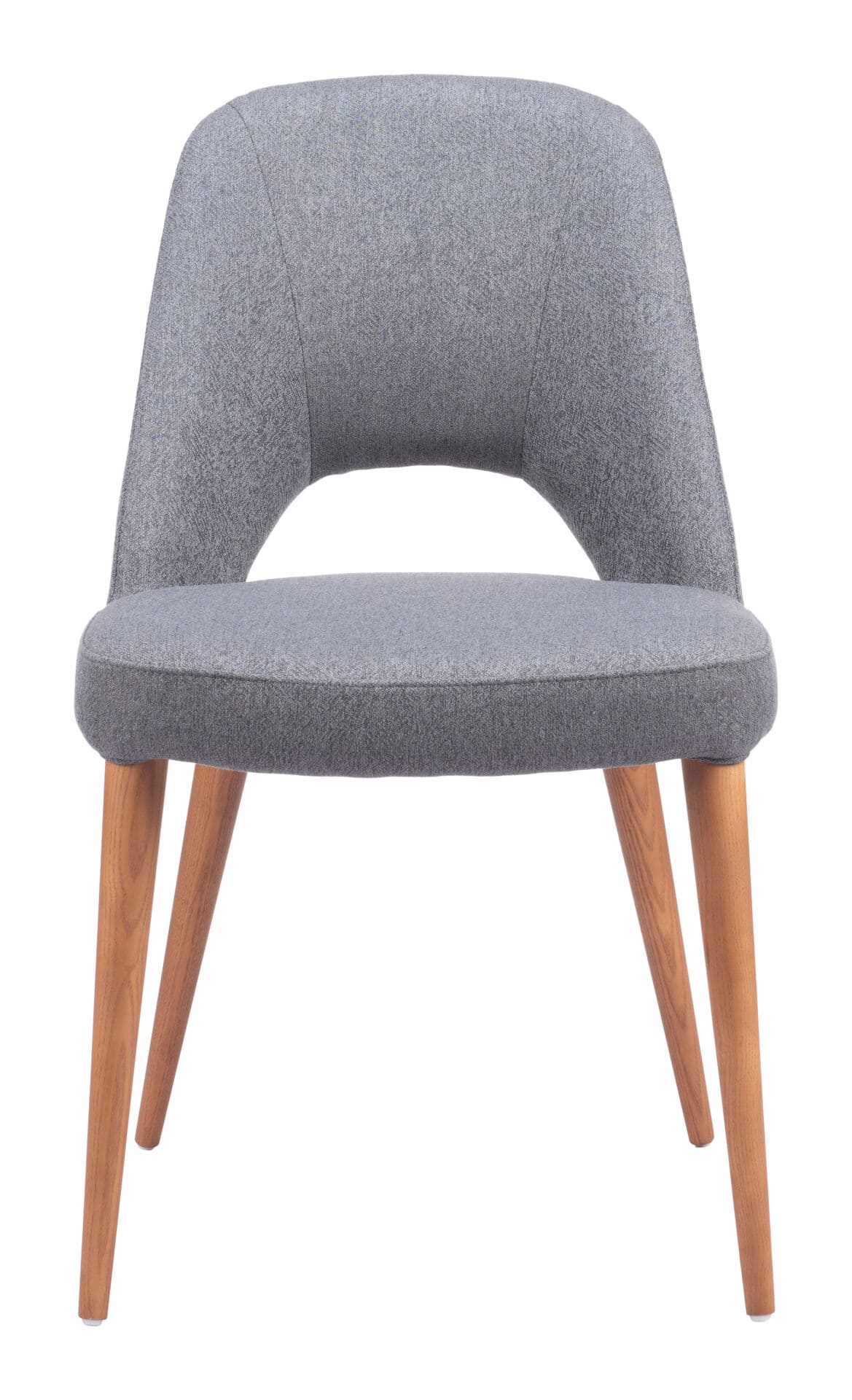 Modern Gray Dining Chair with Ash Wood Legs (Set of 2) 3 Modern Gray Dining Chair with Ash Wood Legs (Set of 2) - Image 3