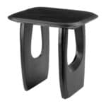 Solid Acacia Wood Modern Square Side Table with Rubber Feet 10 Solid Acacia Wood Modern Square Side Table with Rubber Feet