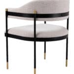 Modern Gray Dining Chair with Plush Teddy Fabric and Steel Frame 16 Modern Gray Dining Chair with Plush Teddy Fabric and Steel Frame