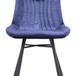 Blue Velvet Dining Chairs with Steel Frame and Tufted Seat (Set of 2) 13 Blue Velvet Dining Chairs with Steel Frame and Tufted Seat (Set of 2)