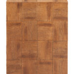 Natural Finish Faux Wood Metal Square Side Table 8 Natural Finish Faux Wood Metal Square Side Table