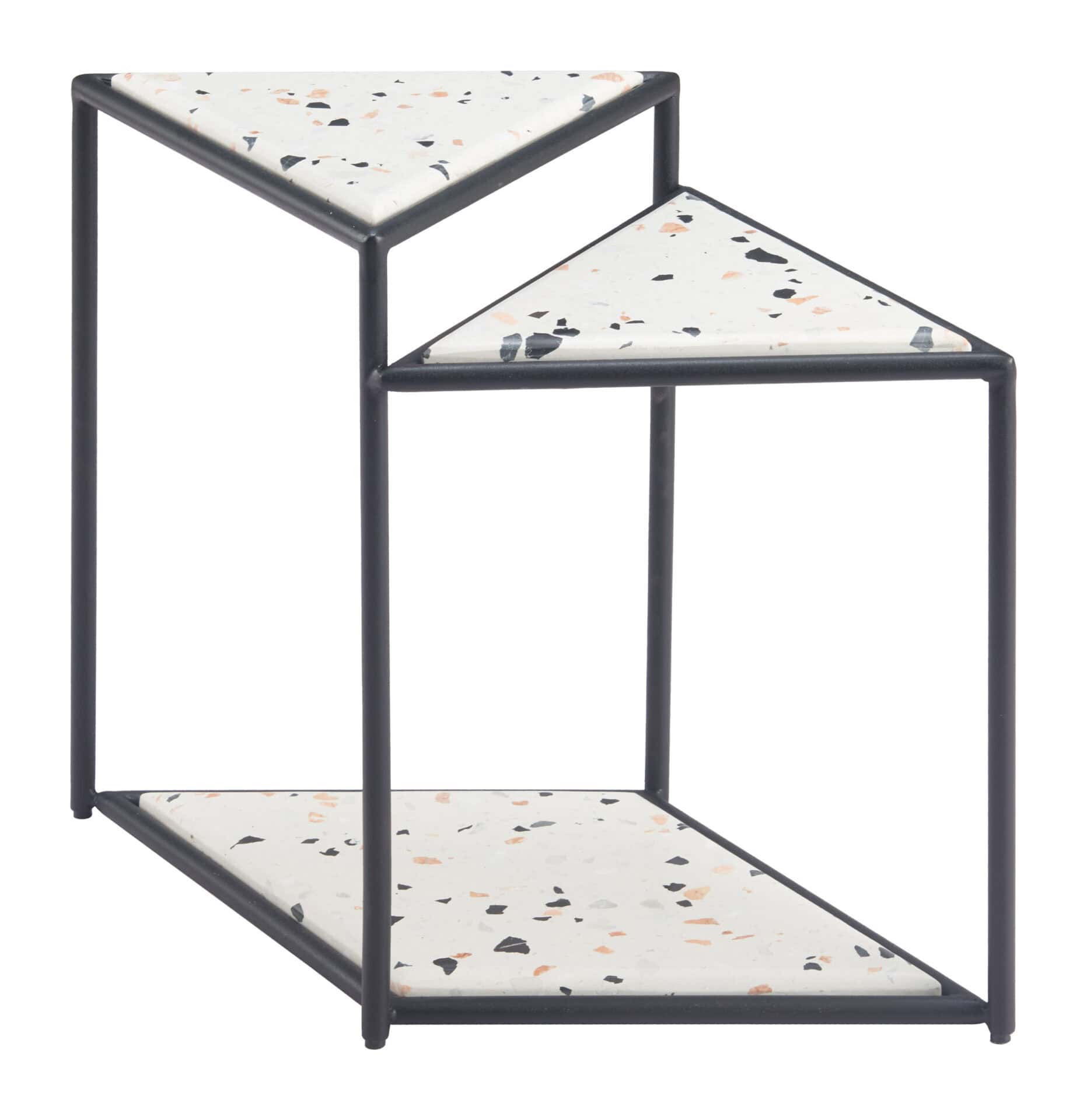 Multicolor Nesting Side Tables with Steel Legs (Set of 3) 1 Multicolor Nesting Side Tables with Steel Legs (Set of 3)