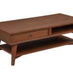 Mid Century Modern Acorn Coffee Table Mahogany and Okoume Veneer