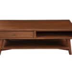Mid Century Modern Acorn Coffee Table Mahogany and Okoume Veneer