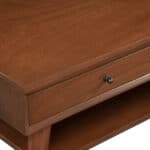 Mid Century Modern Acorn Coffee Table Mahogany and Okoume Veneer