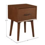 Acorn Mahogany End Table with Felt Lined Drawer 14 Acorn Mahogany End Table with Felt Lined Drawer