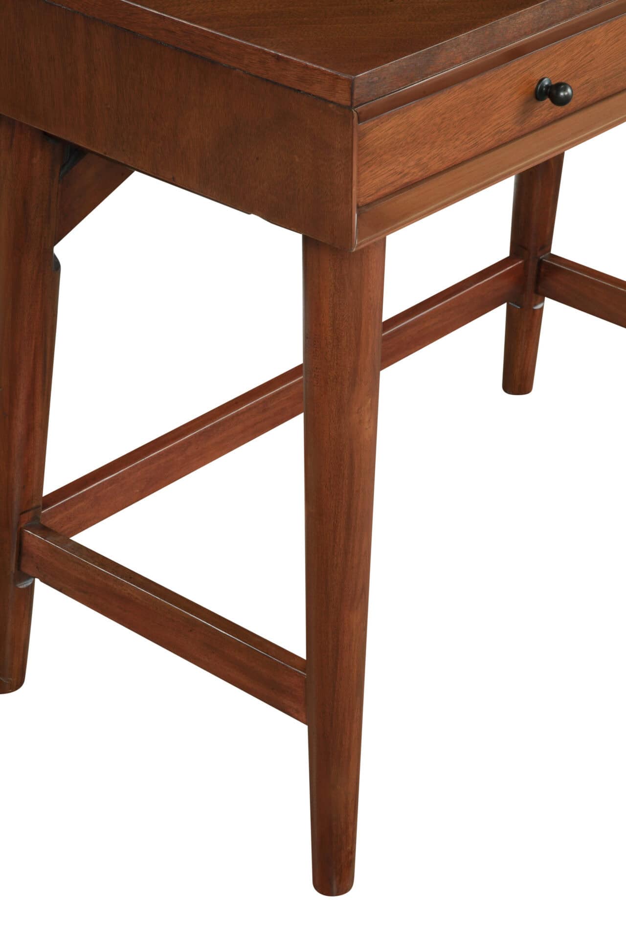Acorn Mid Century Modern Mahogany Desk With Two Drawers 7 Acorn Mid Century Modern Mahogany Desk With Two Drawers - Image 7
