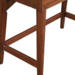 Acorn Mid Century Modern Mahogany Desk With Two Drawers 17 Acorn Mid Century Modern Mahogany Desk With Two Drawers