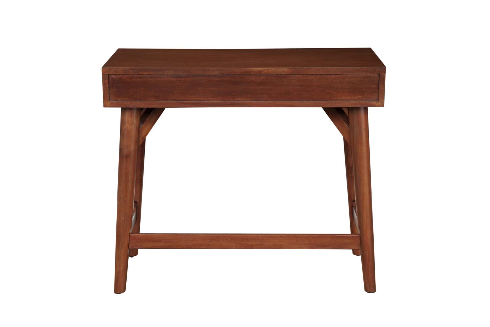Acorn Mid Century Modern Mahogany Desk With Two Drawers 9 Acorn Mid Century Modern Mahogany Desk With Two Drawers - Image 9
