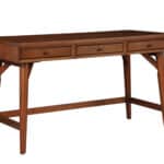 Mid Century Mahogany Desk Acorn Finish With Three Drawers